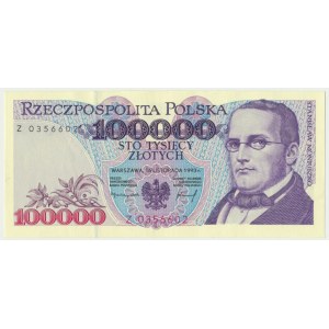 100.000 złotych 1993 - Z - rzadka seria