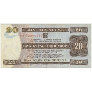 Pewex, 20 dolarów 1979 - HH -