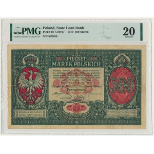 500 marek 1919 Dyrekcja - PMG 20