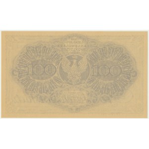 100 marek 1919 - Ser. AH - z nadrukiem 60-lecie Polskiego Banknotu Po Odzyskaniu Niepodległości
