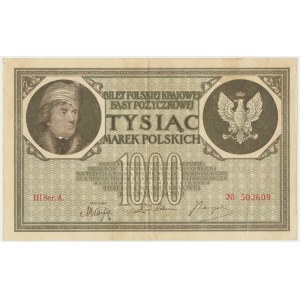 1.000 marek 1919 - III Ser. A - ładny