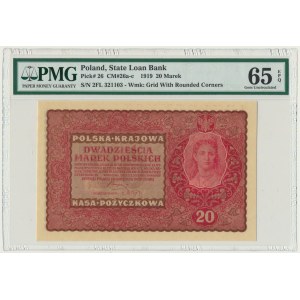 20 marek 1919 - II Serja FL - PMG 65 EPQ