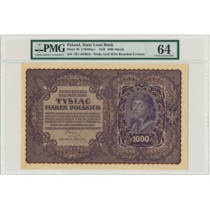 1.000 marek 1919 - I Serja BU - PMG 64