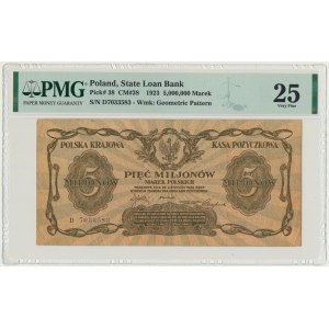5 milionów marek 1923 - D - PMG 25