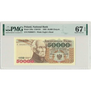 50.000 złotych 1993 - P - PMG 67 EPQ