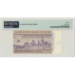 200.000 złotych 1989 - L - PMG 66 EPQ