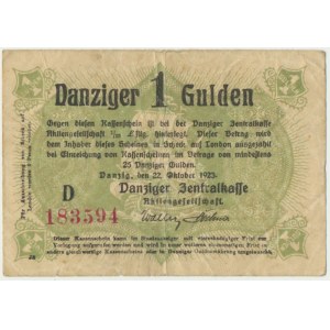 Danzig, 1 Gulden 1923 October -