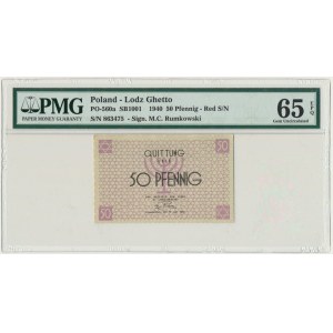 50 pfennig 1940 red numerator - PMG 65 EPQ