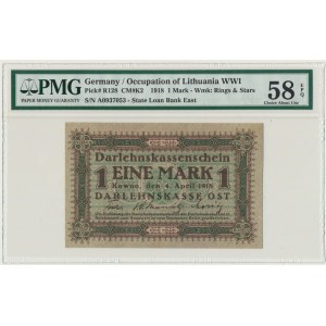 Kowno, 1 mark 1918 - A - PMG 58 EPQ