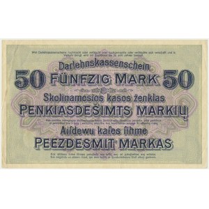 Kowno, 50 mark 1918 - D -