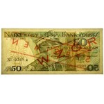 50 złotych 1975 - WZÓR A 0000000 No.0768 -