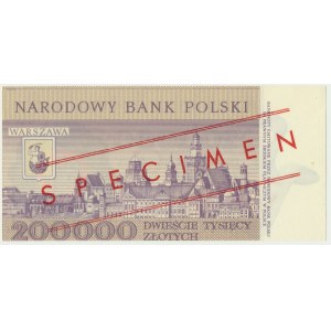 200.000 złotych 1989 - WZÓR A 0000000 No.0328 -