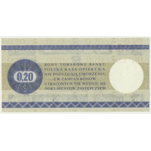 Pewex, 20 centów 1979 - HN - mały -