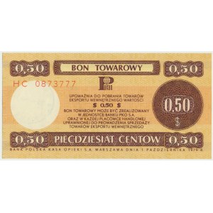 Pewex, 50 centów 1979 - HC - mały
