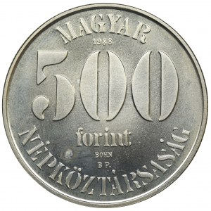 Węgry, 500 forintów 1988 - MŚ w Piłce Nożnej 1988