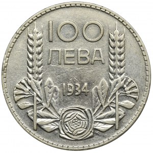 Bułgaria, Borys III, 100 Lewa Sofia 1934
