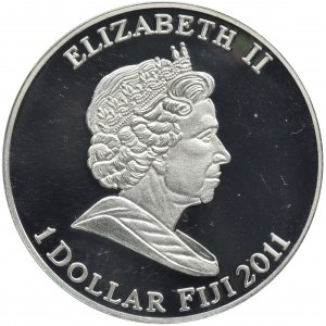 Fidżi, Elżbieta II, 1 Dolar 2011 - Ziemia