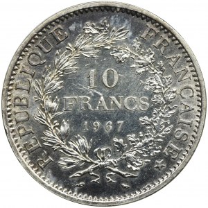 Francja, V Republika, 10 Franków Paryż 1967