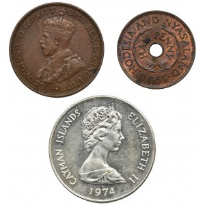 Zestaw, Mix monet z kolonii brytyjskich (3 szt.)