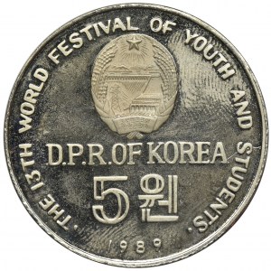 Korea Północna, 5 Wonów 1989