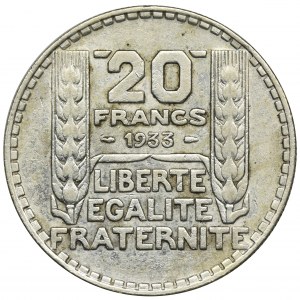 Francja, III Republika, 20 Franków Paryż 1933