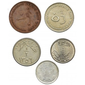 Zestaw, Mix monet z Kataru i Dubaju (5 szt.)