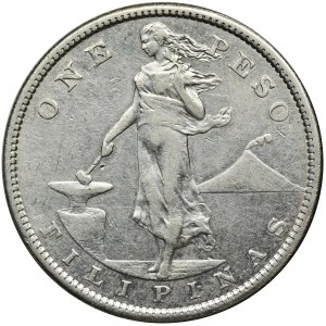 Filipiny, pod zarządem USA, 1 Peso San Francisco 1907 S