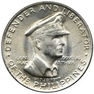 Filipiny, Republika od 1946, 50 Centavos San Francisco 1947 S - Generał Douglas MacArthur