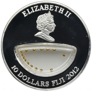 Fidżi, Elżbieta II, 10 Dolarów 2012 - Skarby Matki Natury