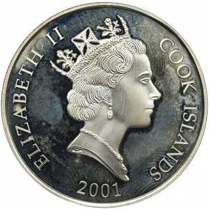 Nowa Zelandia, Wyspy Cooka, Elżbieta II, 10 Dolarów 2001 - Olimpiada Ateny 2004