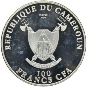 Kamerun, 100 Franków 2011 - Samochód Carla Benza