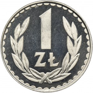 1 złoty 1986 - stempel lustrzany