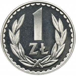 1 złoty 1982 - stempel lustrzany
