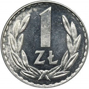 1 złoty 1981 - stempel lustrzany