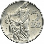 5 złotych 1974 Rybak - płaska data