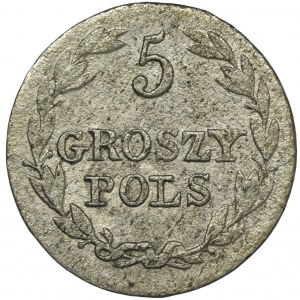 Królestwo Polskie, 5 groszy polskich 1827 FH