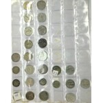 Zestaw, Monety z całego Świata - Szwajcaria, USA, Kanada, Francja i inne - Srebro