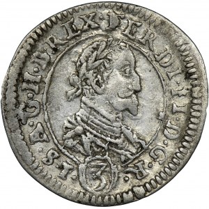 Austria, Ferdynand II, 3 Krajcary Graz 1625 - STYRI, RZADSZY