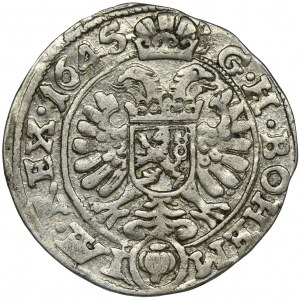 Austria, Ferdynand II, 3 Krajcary Jáchymov 1645 - RZADKIE