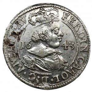 Austria, Ferdynand Karol, 3 Krajcary Hall 1643