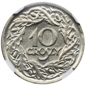 10 groszy 1923 - NGC AU58