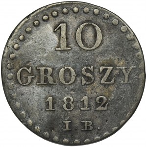 Księstwo Warszawskie, 10 groszy Warszawa 1812 IB