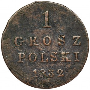 Królestwo Polskie, 1 grosz polski Warszawa 1832 KG