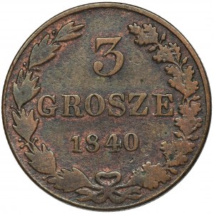 3 grosze Warszawa 1840 MW