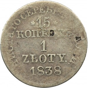 15 kopiejek = 1 złoty Warszawa 1838 MW