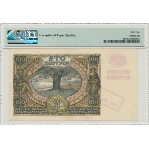 100 złotych 1934 - przedruk okupacyjny - PMG 64 EPQ