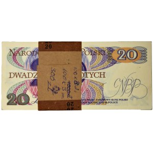 Paczka bankowa 20 złotych 1982 - AU - (100 szt.)