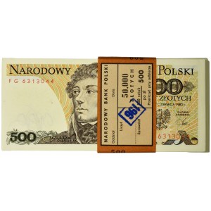 Paczka Bankowa 500 złotych 1982 - FG - (100 szt.)