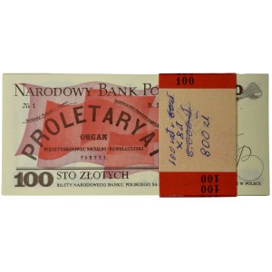 Paczka bankowa 100 złotych 1986 - SG - (100 szt.)