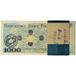 Paczka bankowa 1.000 złotych 1982 - HA - (100 szt.)